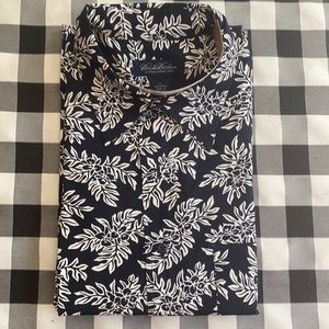 Brooks Brothers Hawaiian print oxford - dark navy